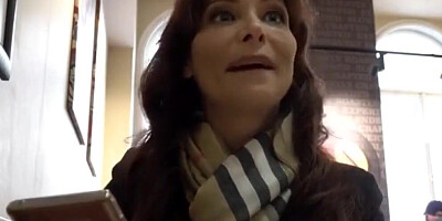Sexy American MILF in Prague on Vacation Enjoys Anal Fuck