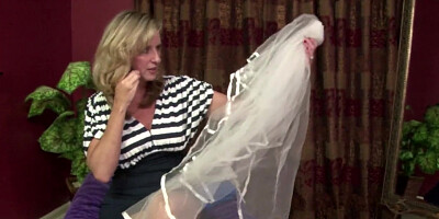 Stepmother Jodi West Fucks Son in her Wedding Dress