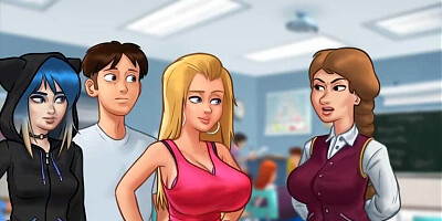 Summertime Saga: Stepbrother Caught His Stepsister Doing A Cam Show - Ep95