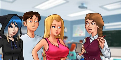 Summertime Saga: Stepbrother Caught His Stepsister Doing A Cam Show - Ep95