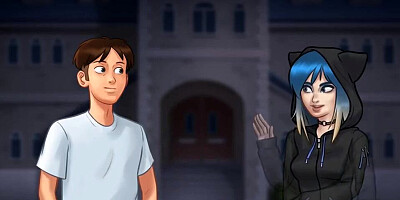 Summertime Saga: Stepbrother Caught His Stepsister Doing A Cam Show - Ep95