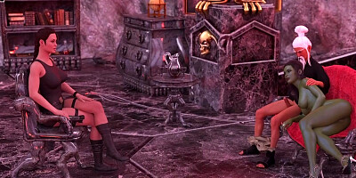 Lara Crof Gives Million Dollar Blowjob - All Sex Scenes - Lara Croft and the Lost City [v0.3.6]