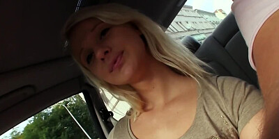 Amateur Euro broad blows a big dong in public