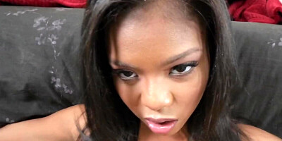Perverted man drags Ebony stepdaughter into fetish encounter