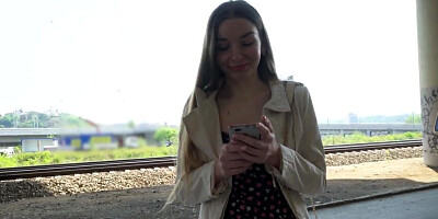 Ukranian model is paid to have sex in POV with the agent