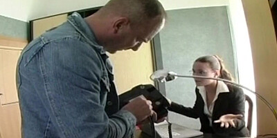 An outstanding secretary needs a good pussy drill after a hard day at work