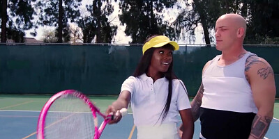 SheDoesAnal - Tennis Babe Ana Foxxx Takes Anal Lessons from Coach