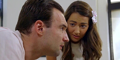 Teen slut fucks her gamer stepbrother