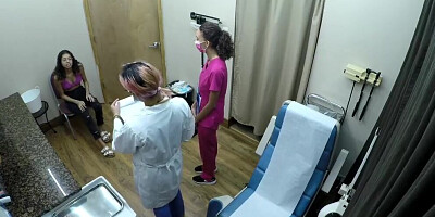 Lesbians Conduct Orgasm Research On Mixed Cutie Aria Nicole, Doctor Tampa Watches @GirlsGoneGyno!
