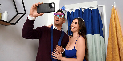 Surreal kind of fucking with a really stacked brunette