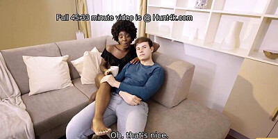 Pick up video with sneaky Charlie Dean and Zaawaadi from Hunt4k