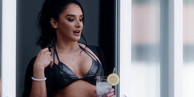 MILF Sheena Ryder is fucking with her stepson and his best pal