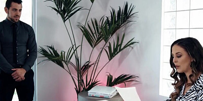 Nervous Employee Helps Ambitious Babes Squirt