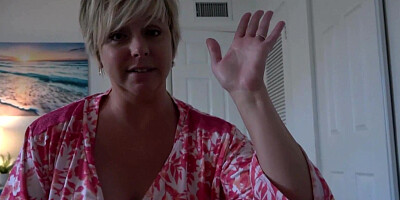 Short-haired blonde cougar Brianna Beach is fucked in POV video