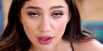Alyx Star wraps her puss around stepbrother's cock on the couch