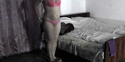 Sexy Platinum gave blowjob to roommate. Then neighbour fucked doggystyle woman in pussy and cum on ass. Sucking cock