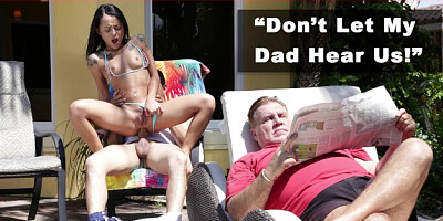 DON'T FUCK MY STEP DAUGHTER - Teen Holly Hendrix has Anal Fun Friend