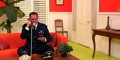 It was always her dream to get double penetrated by two horny pilots in public