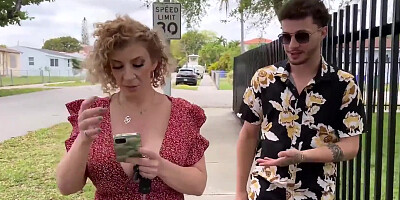 Busty MILF Doggystyled By Short Guy Before Sucking Dick - Sara Blonde