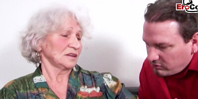German old grandma natural tits seduced from her step son