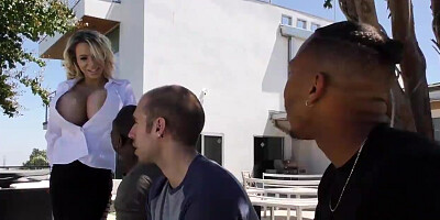 Busty Stepmom Danielle Derek Gets Fucked By Stepson's Black Friends