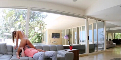 Stepsister adriana chechik likes what she sees!