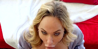 Dazzling blonde Olivia Austin is stripped and fucked by a horny guy