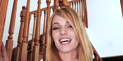 Naughty mom Rachael Cavalli seduces neighbor and goes down on him