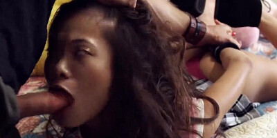 TEENFIDELITY Tiny Asian Schoolgirl Vina Sky Pussy Pounded by Stepdad