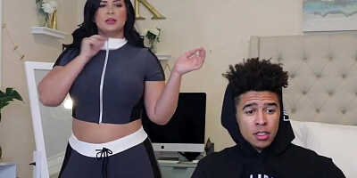 Bri Martinez is trying on some outfits in front of her stepson