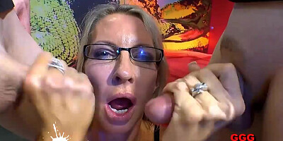 German Goo Girls - Mature Emma Starr hardcore bukkake gangbang