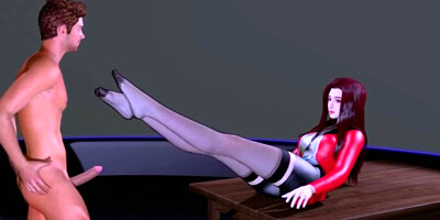 Young lady in red - Hentai 3D v114