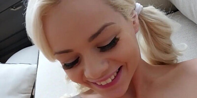 Petite Teen Elsa Jean Gives Stepbro Pussy For Money