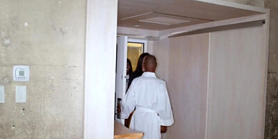 Two ravishing babes sharing BBC in interracial 3some sex scene