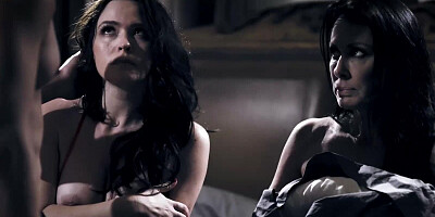 Mommy is about to have sex with her stepdaughter and her hot boyfriend