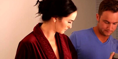 Son Takes Care His Stepmom With His GF