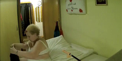 Finally once again a hard cock of the fucking machine in my cunt