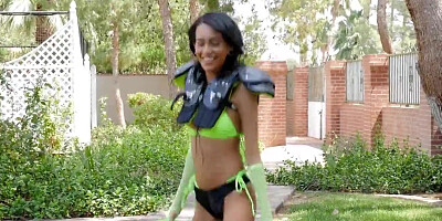 Exotic4K - Time for Football Kick off with Hottie Janice Griffith