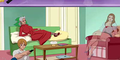 Naughty anime chap is craving for some hot action in this scene