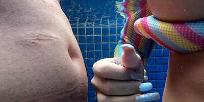 Pink-haired MILF jumps on a hard cock in POV-style video