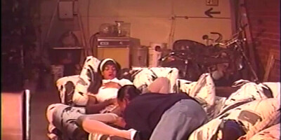 Classic porn video shows a spicy black girl getting black cock