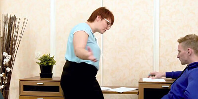 TUTOR4K. Pretty tutor forgets about lesson and copulates with student