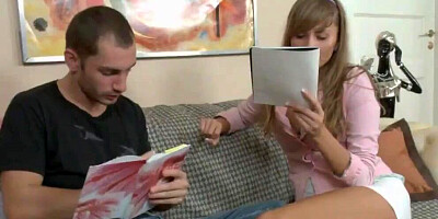 Gorgeous blondie seduced by step brother