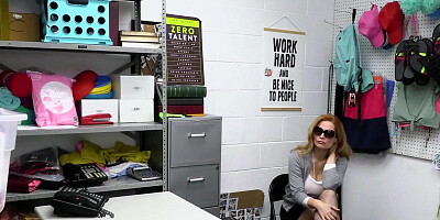 Karen A is getting fuckes inside the office by a stranger