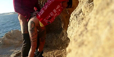 German crazy Mature Wife - Seduce to Outdoor Cheating Sex at the Beach