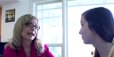 Naughty mature and her stepdaughter are licking each other's vulva