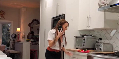 REALITY KINGS - Pristine Edge Starts To Stroke Her Stepson Juan Loco's Dick While Her Hubby Is Away