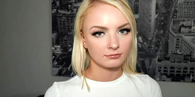 Pov blowjob from sizzling hot blonde stepsis alice