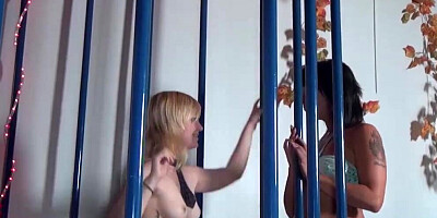 MMVFILMS - Amateur German Teen and Mature Caged Lesbians
