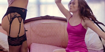 Sexy College Babe Fucks Stepmom At Work